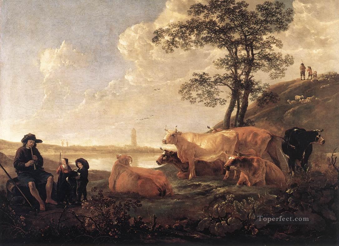 Landscape Near Rhenen countryside scenery painter Aelbert Cuyp Oil Paintings